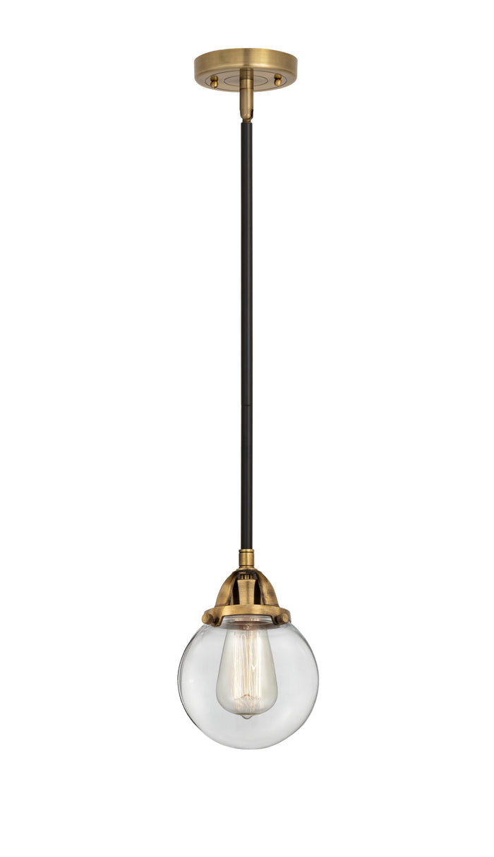 Nouveau 2 Mini Pendant Cast Brass Antique Copper