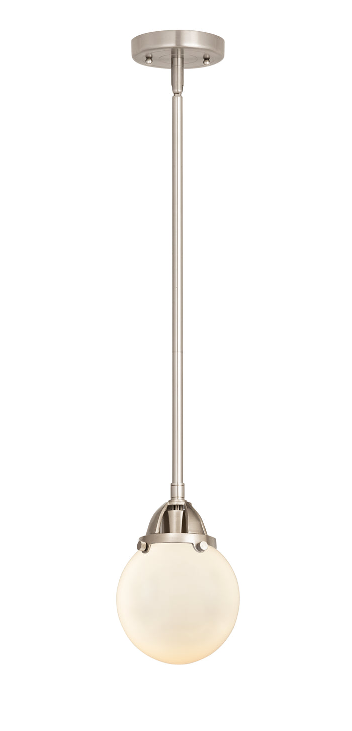 Brushed Satin Nickel / Matte White