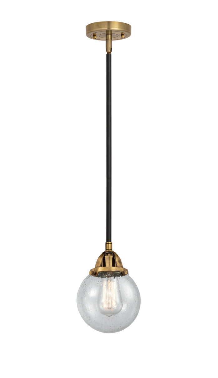 Nouveau 2 Mini Pendant Cast Brass Antique Copper