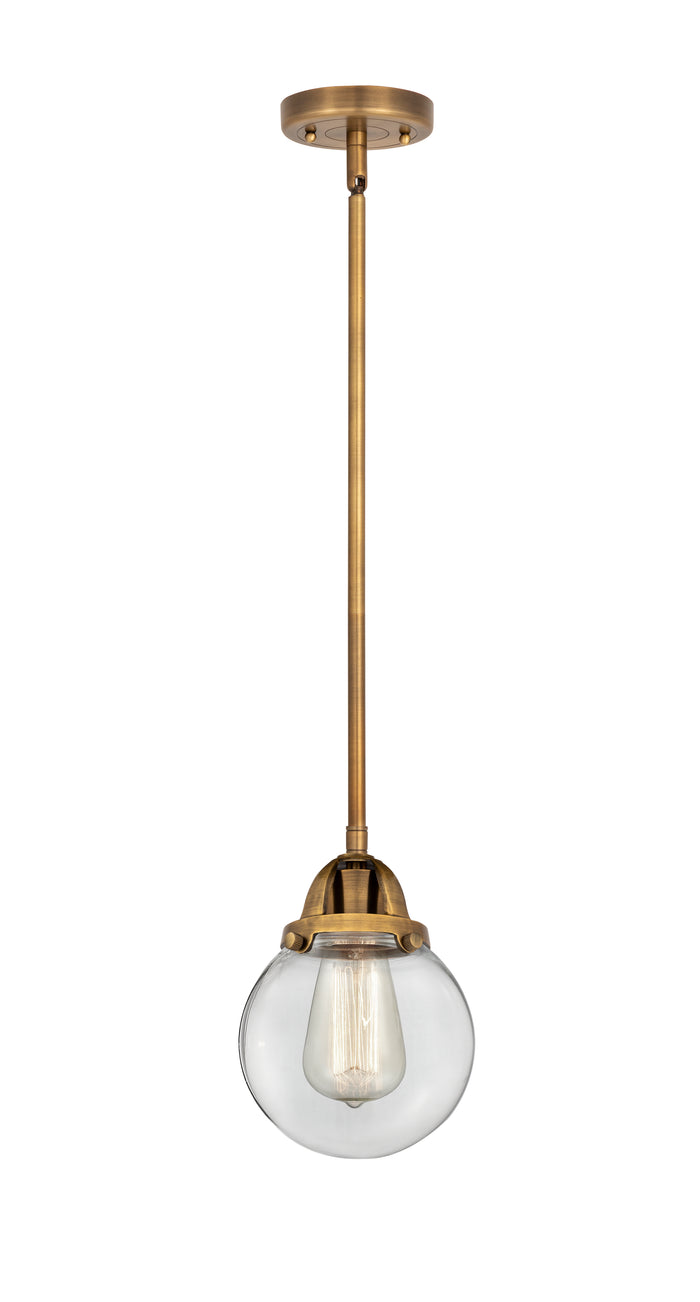 Nouveau 2 Mini Pendant Cast Brass Antique Copper