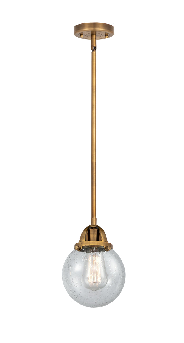 Nouveau 2 Mini Pendant Cast Brass Antique Copper