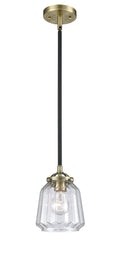Nouveau Mini Pendant Black Antique Brass