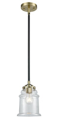 Nouveau Mini Pendant Black Antique Brass