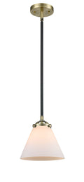 Nouveau Mini Pendant Black Antique Brass