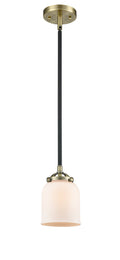Nouveau Mini Pendant Black Antique Brass