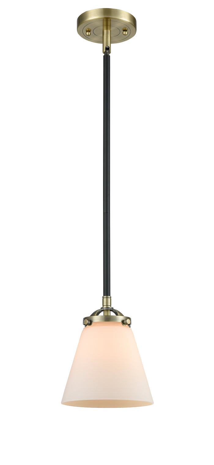 Nouveau Mini Pendant Black Antique Brass