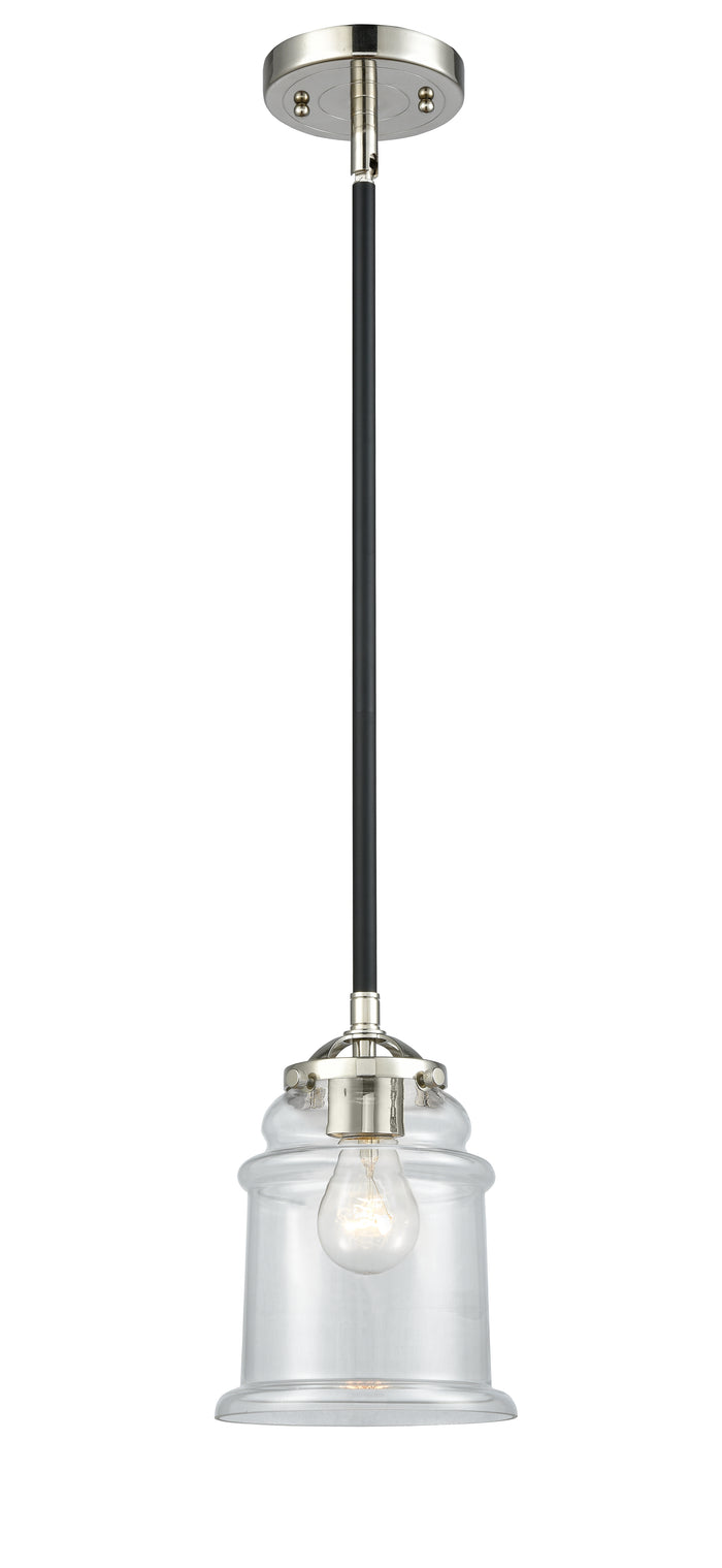 Nouveau Mini Pendant Black Antique Brass