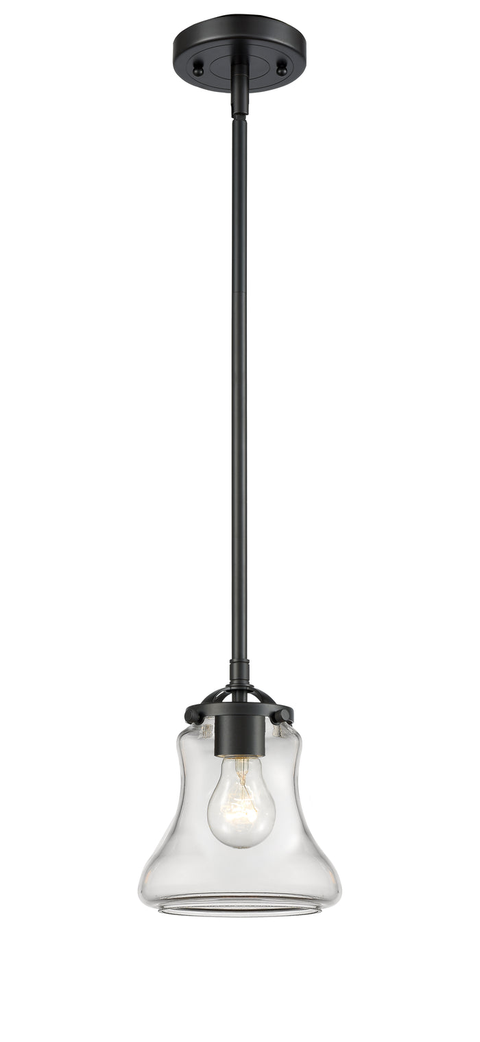Nouveau Mini Pendant Black Antique Brass
