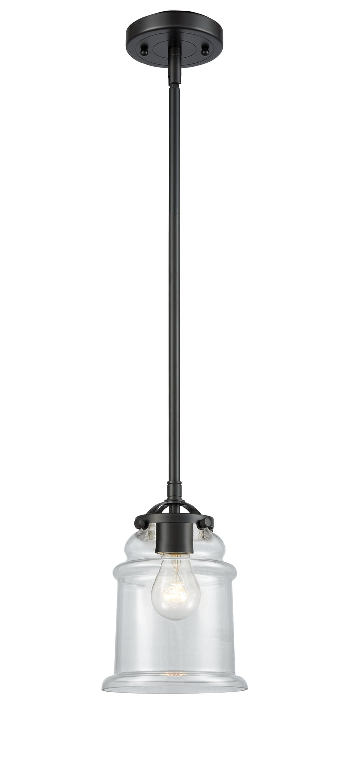Nouveau Mini Pendant Black Antique Brass