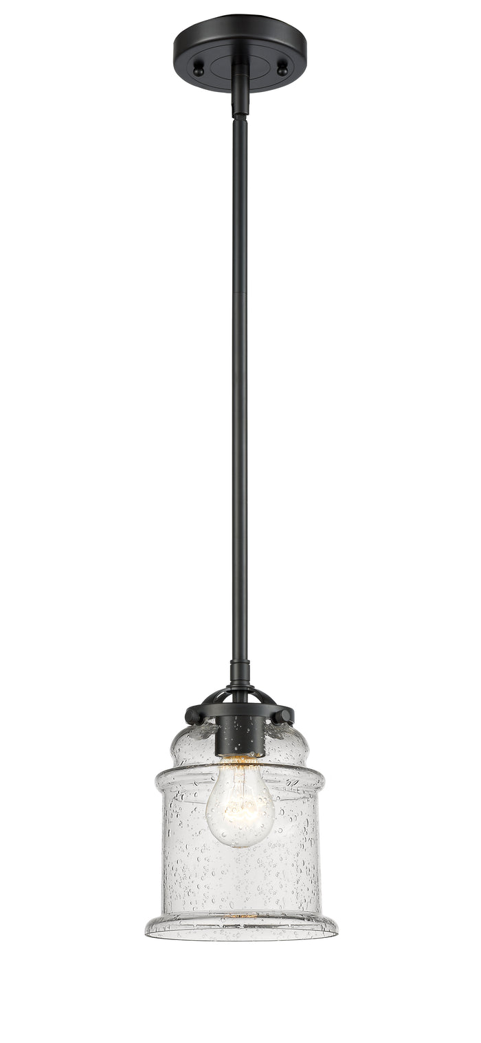 Nouveau Mini Pendant Black Antique Brass
