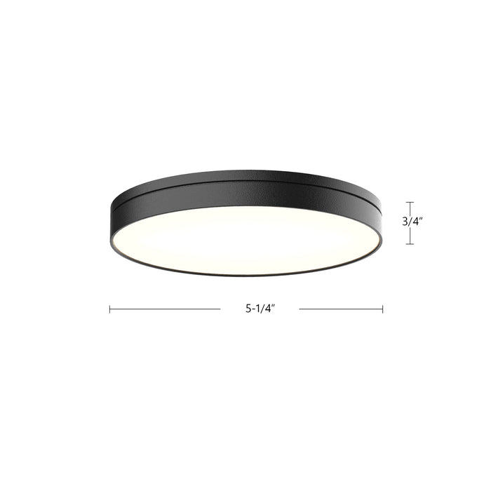 Novel 5-in Aluminum Flush Mount