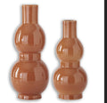 Orange Bubble Vase