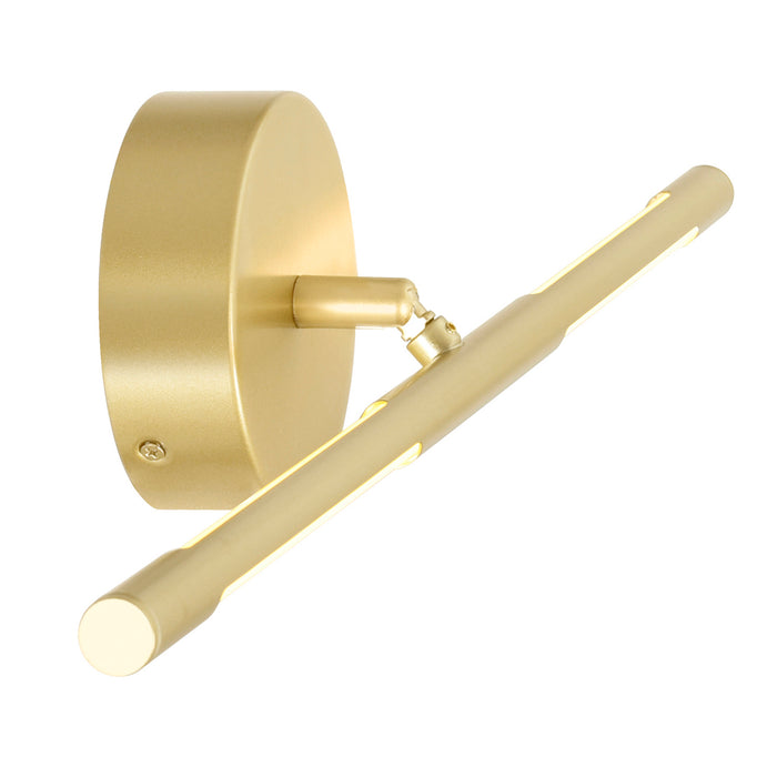 Oskil Vanity Lights Satin Gold Integrated LED