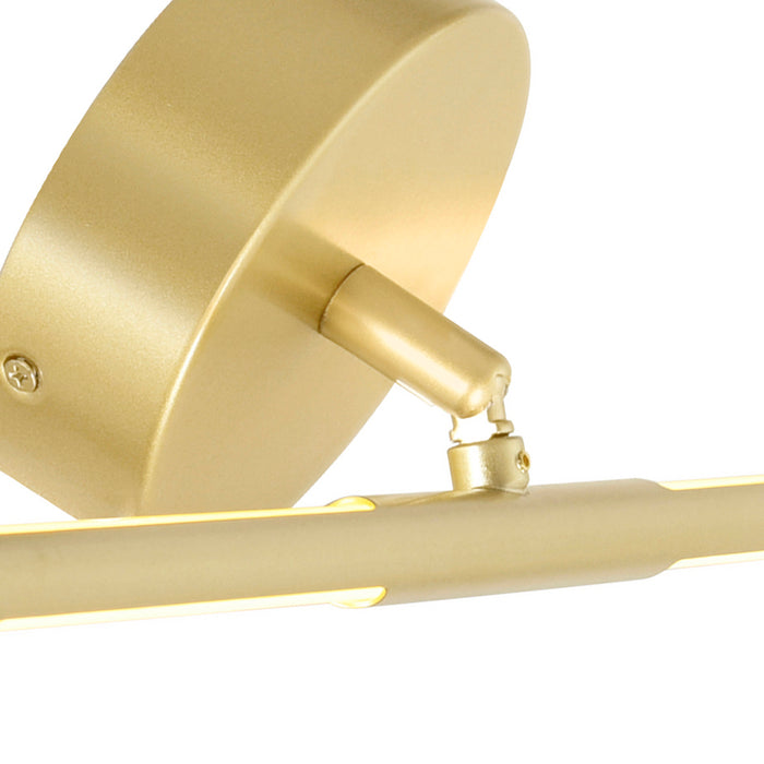 Oskil Vanity Lights Satin Gold Integrated LED