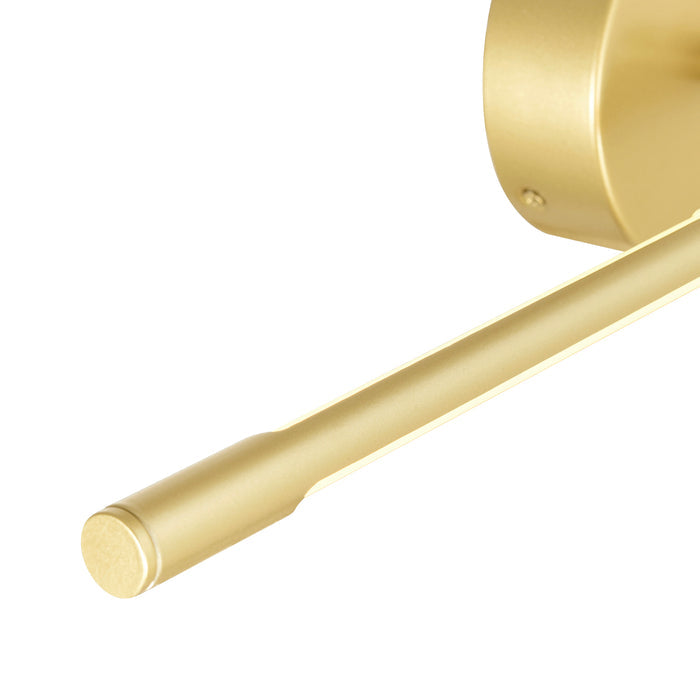 Oskil Vanity Lights Satin Gold Integrated LED