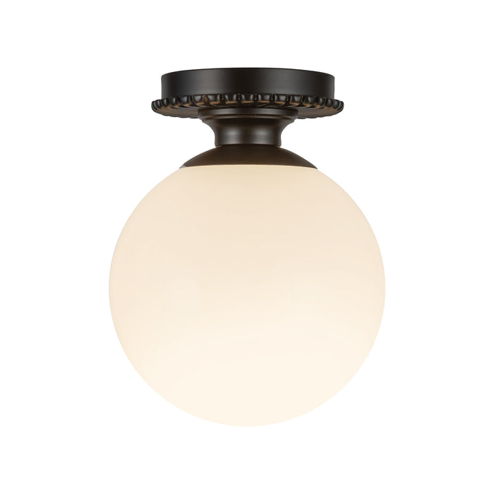 Otis 8-in Steel Semi-Flush Mount