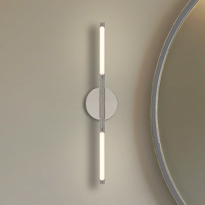 Overture 24-inch 2-light Polished Nickel 5CCT LED Vanity Light