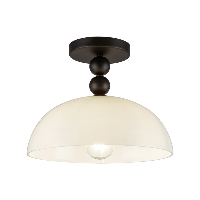 Paisley 12-in Steel Semi-Flush Mount