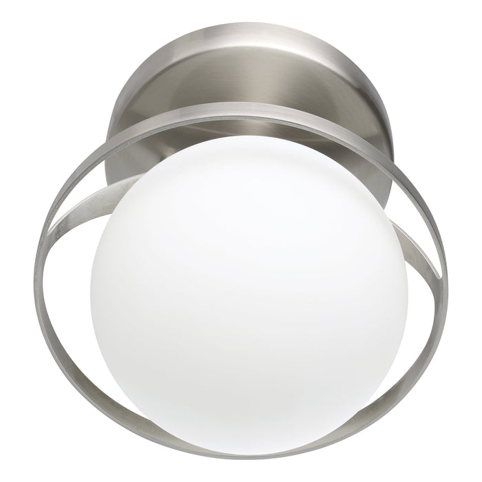 Parker 6-inch 1-light Brushed Nickel Vanity Light with Etched Opal Glass Shade