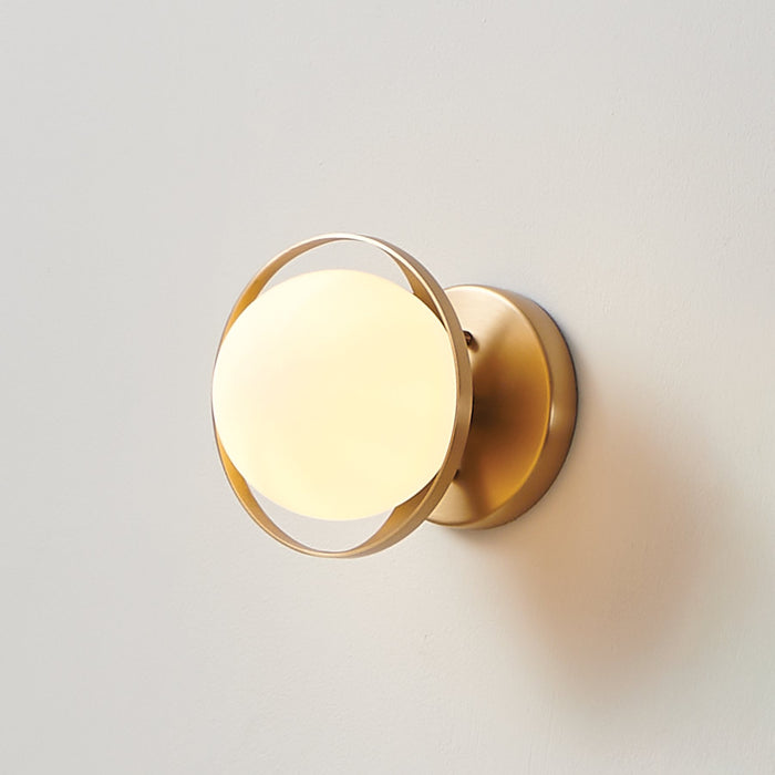 Parker 6-inch 1-light Champagne Gold Vanity Light with Etched Opal Glass Shade