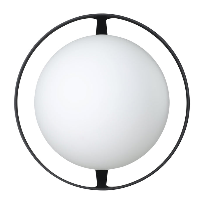 Parker 6-inch 1-light Matte Black Vanity Light with Etched Opal Glass Shade