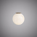 Pearl 7-inch Aged Brass Dimmable Flush Mount Ceiling Light