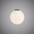 Pearl 9-inch Matte Black Dimmable Flush Mount Ceiling Light