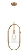 Pelham Mini Pendant Brushed Brass Finish
