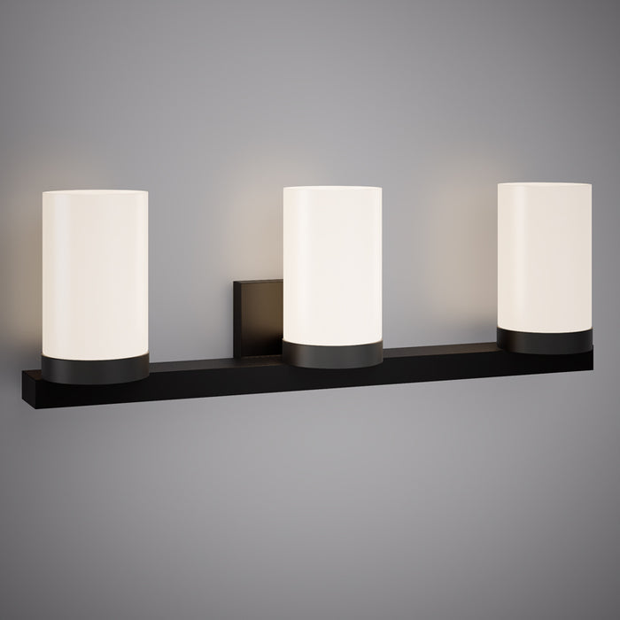 3 Lights Peony 23-in Vanity Light Matte Black  Dimmable 180W