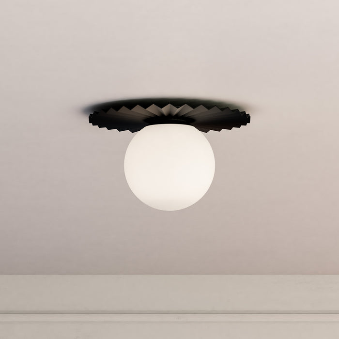 Plume 12-in Steel Flush Mount