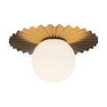 Brushed Gold/Opal Matte Glass