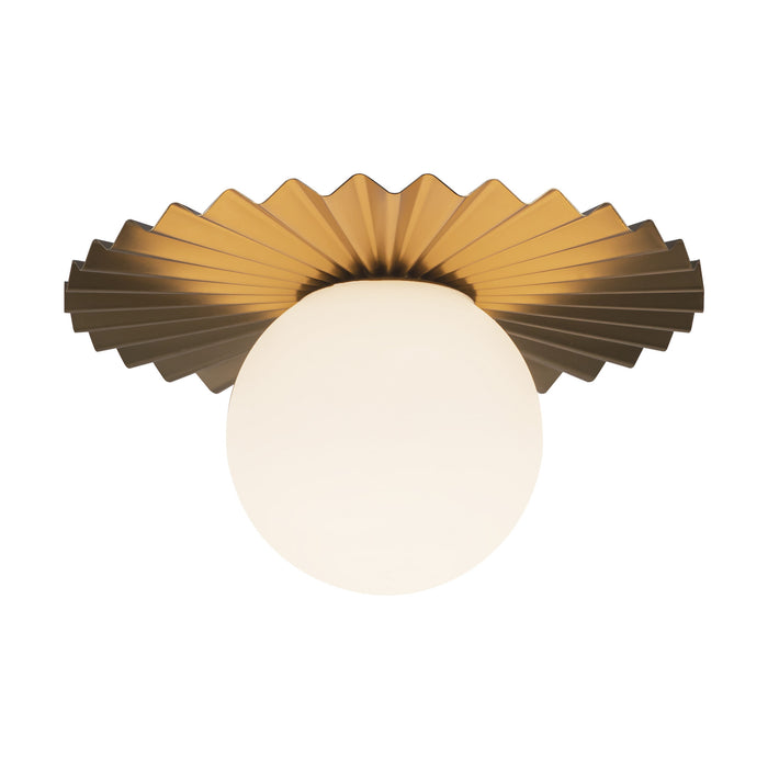 Brushed Gold/Opal Matte Glass