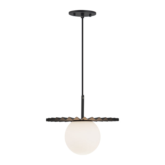 Plume 12-in Steel Pendant