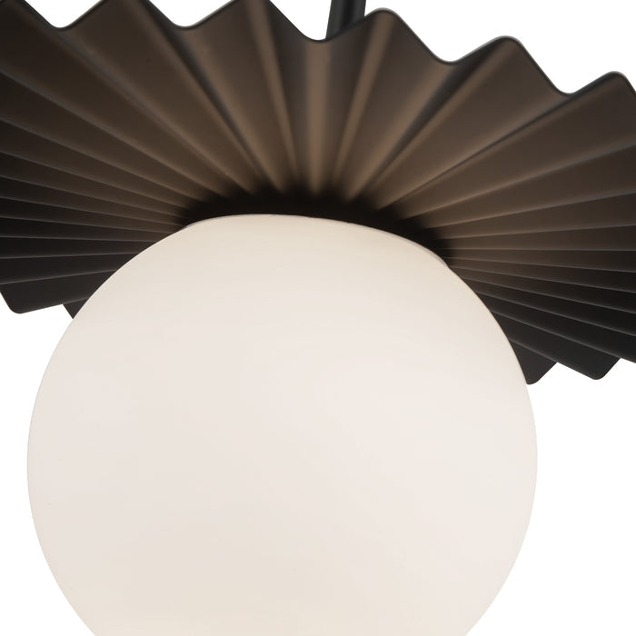 Plume 12-in Steel Pendant