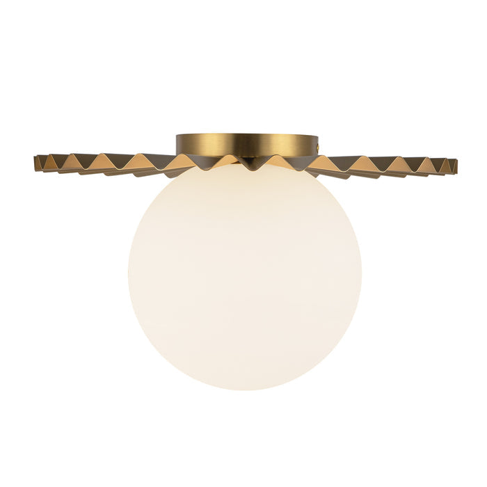 Plume 14-in Steel Flush Mount