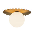 Brushed Gold/Opal Matte Glass