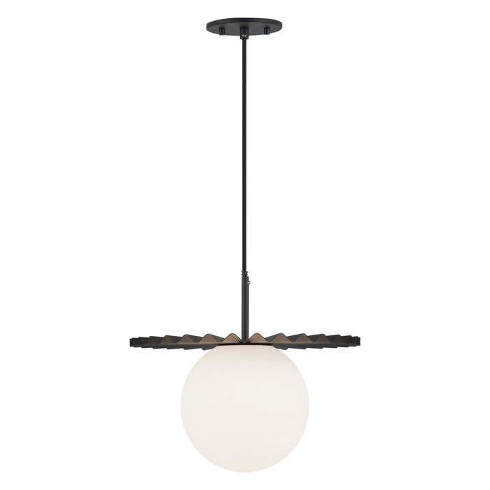 Plume 14-in Steel Pendant