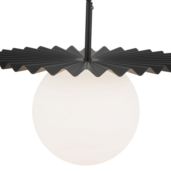 Plume 14-in Steel Pendant