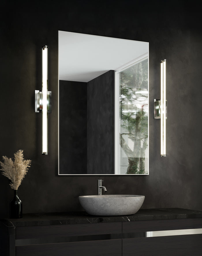Plymouth 24-in Aluminum Vanity Light