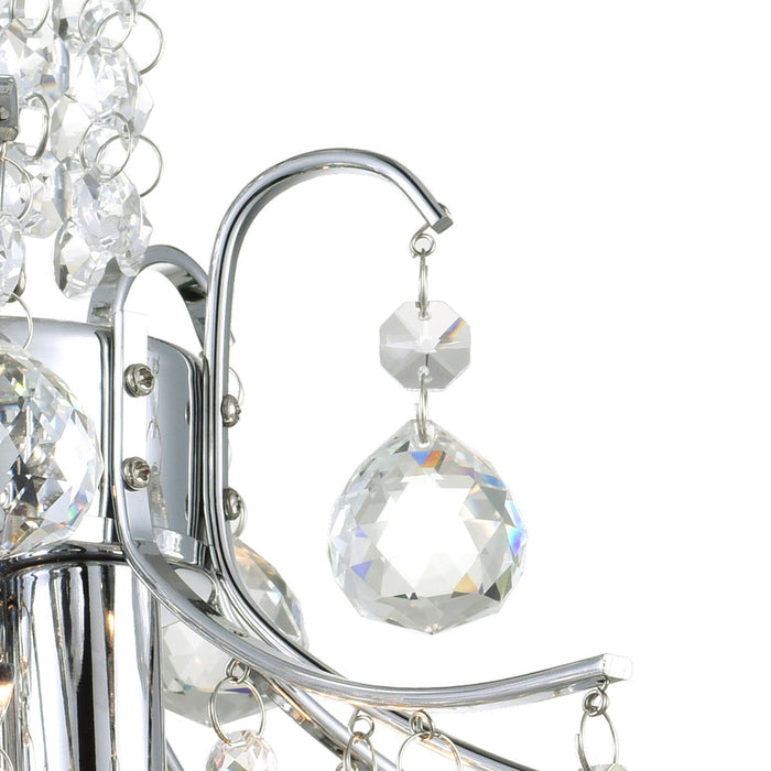 Princess Chandeliers 3 Light Chrome Crystal