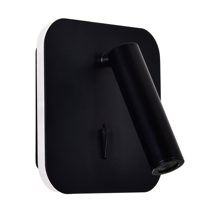 Private Wall Lights Matte Black Adjustable LED