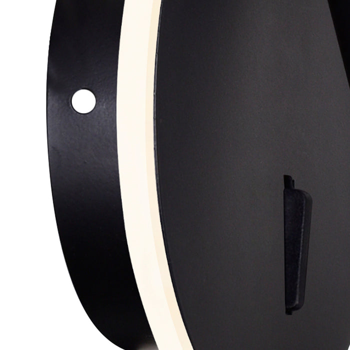 Private Wall Lights Matte Black Adjustable LED