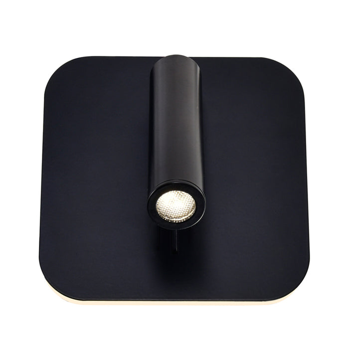 Private Wall Lights Matte Black Adjustable LED