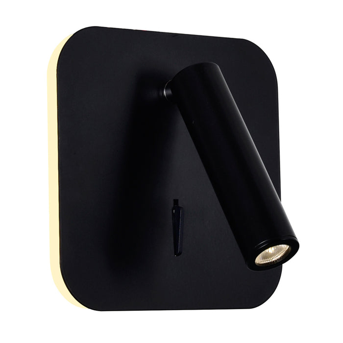 Private Wall Lights Matte Black Adjustable LED