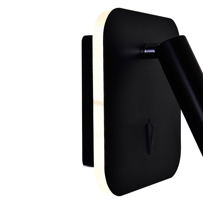 Private Wall Lights Matte Black Adjustable LED