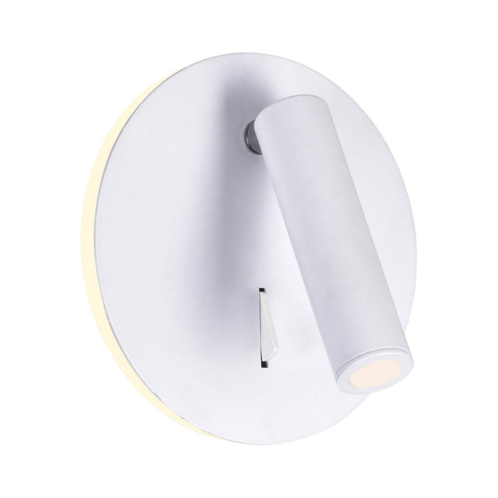 Private Wall Lights Matte White LED Adjustable