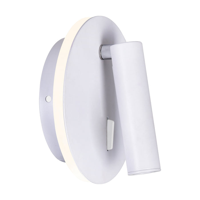 Private Wall Lights Matte White LED Adjustable