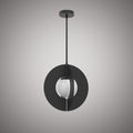 1 Lights Pulse Pendant Matte Black  Dimmable 60W