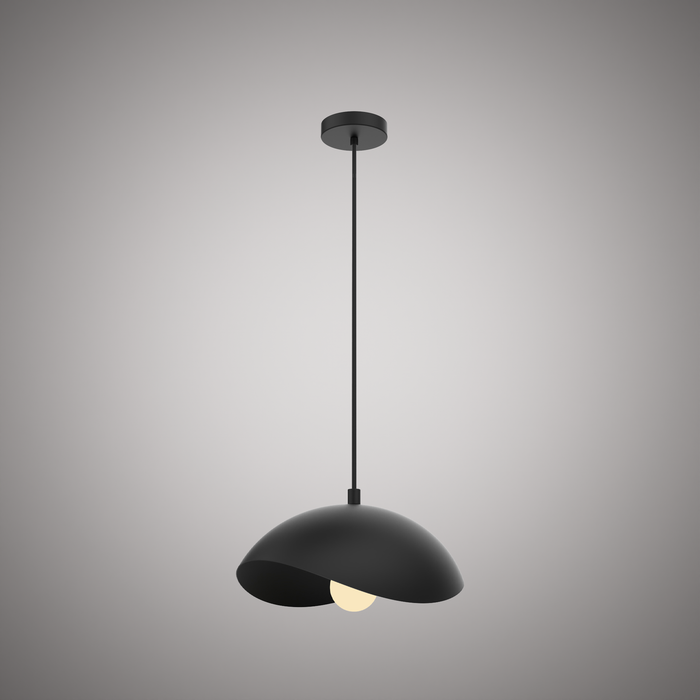 1 Lights Radio 11-in Pendant  Matte Black  Dimmable 60W