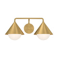 Brushed Gold/Opal Glass